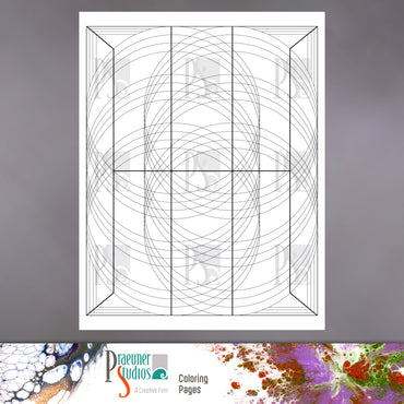 Overlapping Circles coloring page
