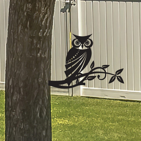 Owl Yard Art CNC Cut File